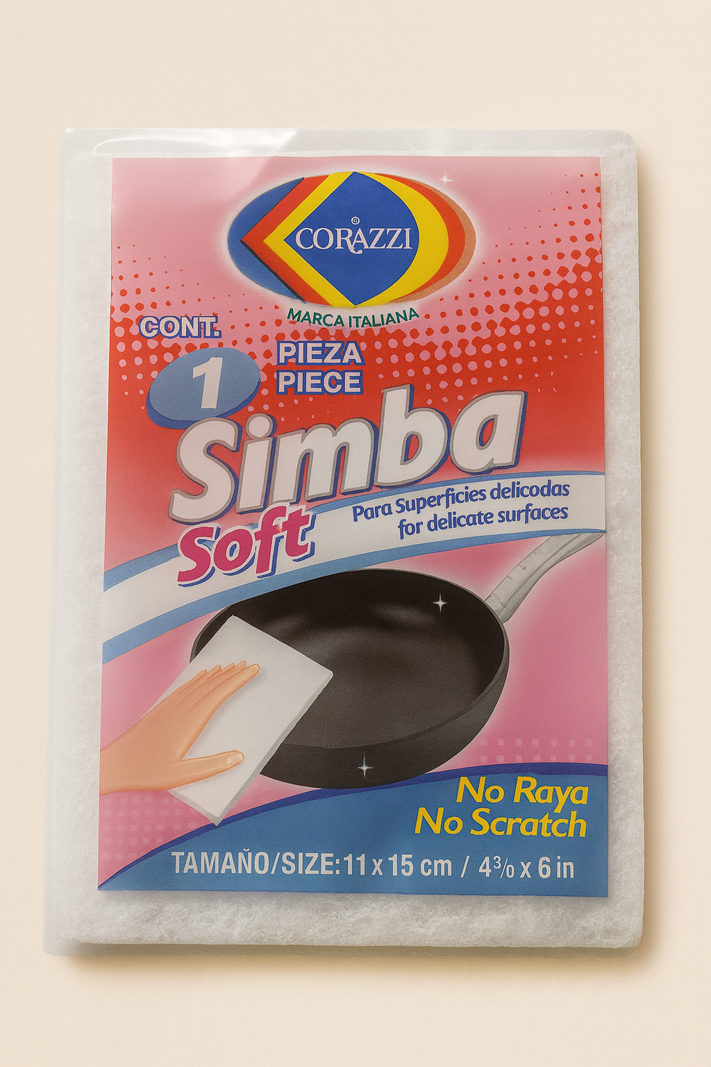 Corazzi Simba Soft Sponge – 3 Pack for Delicate Surfaces
