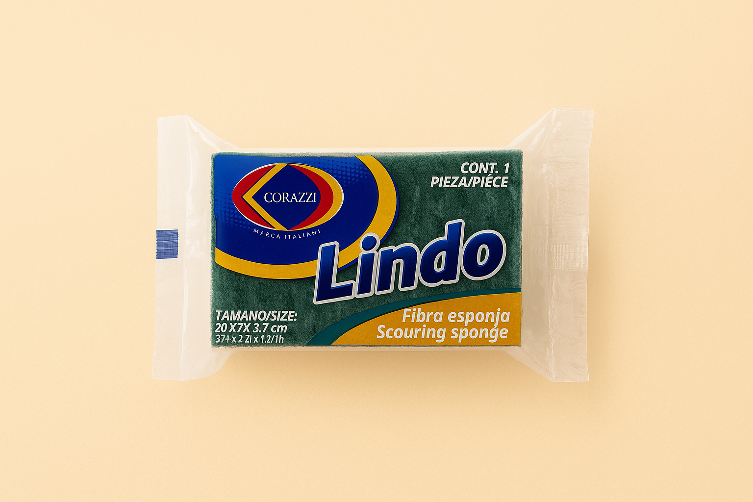 Corazzi Lindo Fibra Esponja – Scouring Sponge