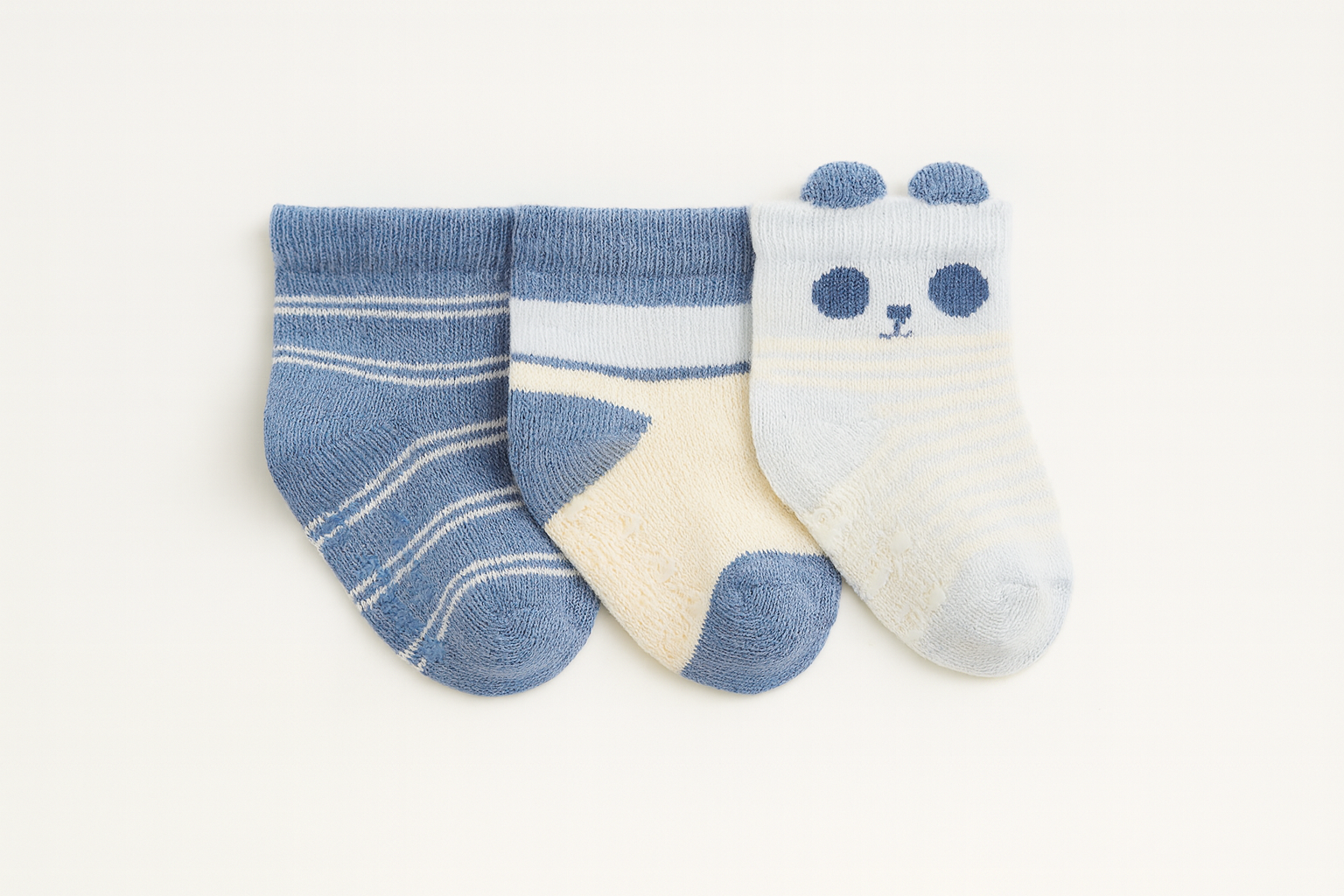 Carter's 3-Pack Baby Panda Socks (0–3 Months)