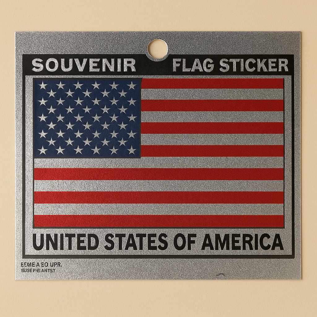 USA Flag Foil Sticker