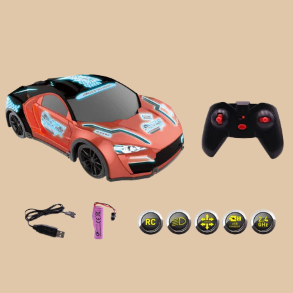 HST RC Light & Fast Remote Control Car – Color Red