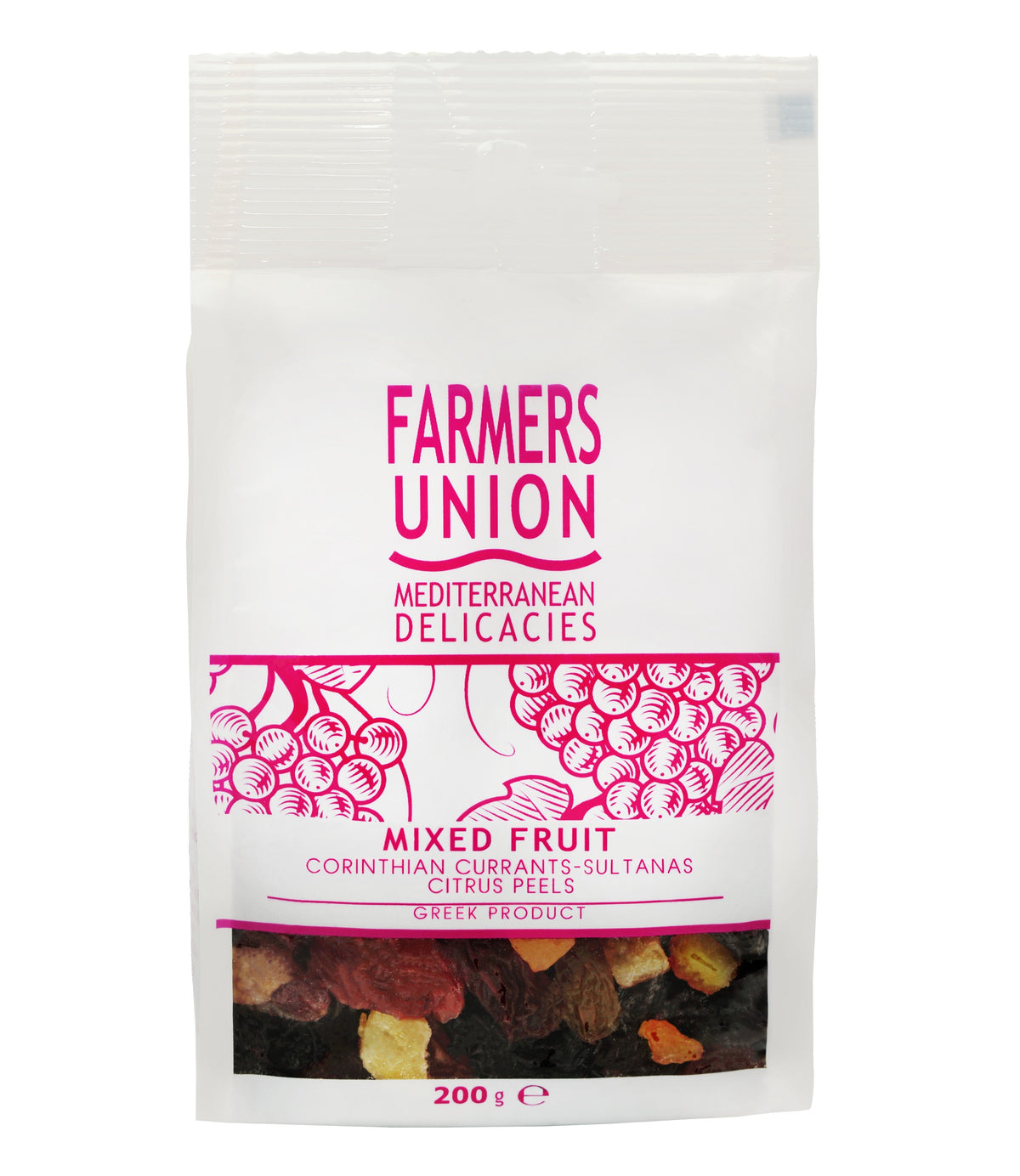 Farmers Union Mediterranean Delicacies Mixed Fruit – Corinthian Currants, Sultanas & Citrus Peels (200g)