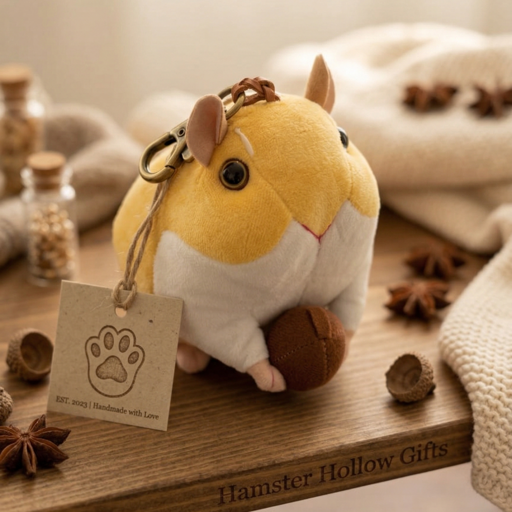 Small Hamster Plush Toy – 8" to 9" Cute Stuffed Animal Gift