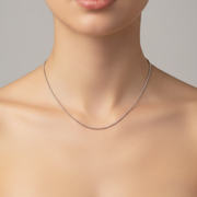 Silver-Tone Ball Chain Necklace