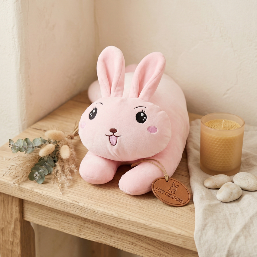 Large Adorable Bunny Rabbit Plush – Soft Stuffed Animal 14–17"