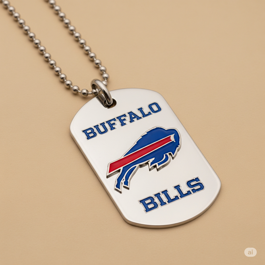 Buffalo Bills Dog Tag Necklace