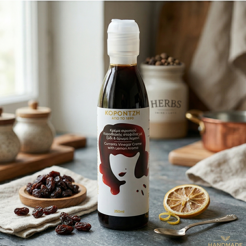 Koronitz Greek Currants Dressing with Vinegar & Lemon Aroma