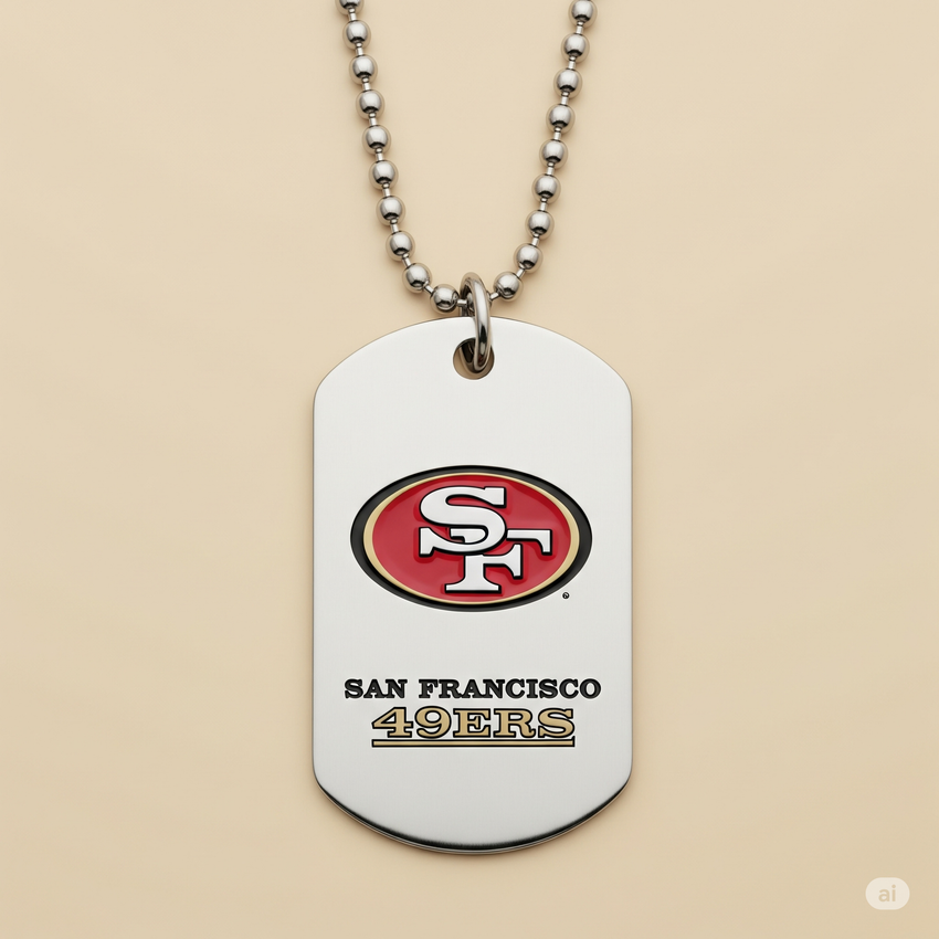 San Francisco 49ers Dog Tag Necklace