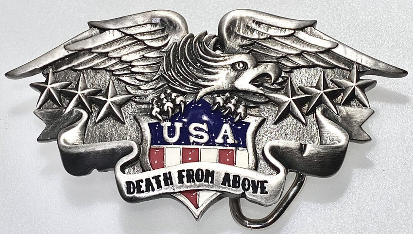 USA Death From Above Belt Buckle