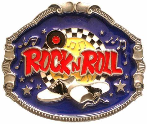 Rock N Roll Retro Belt Buckle