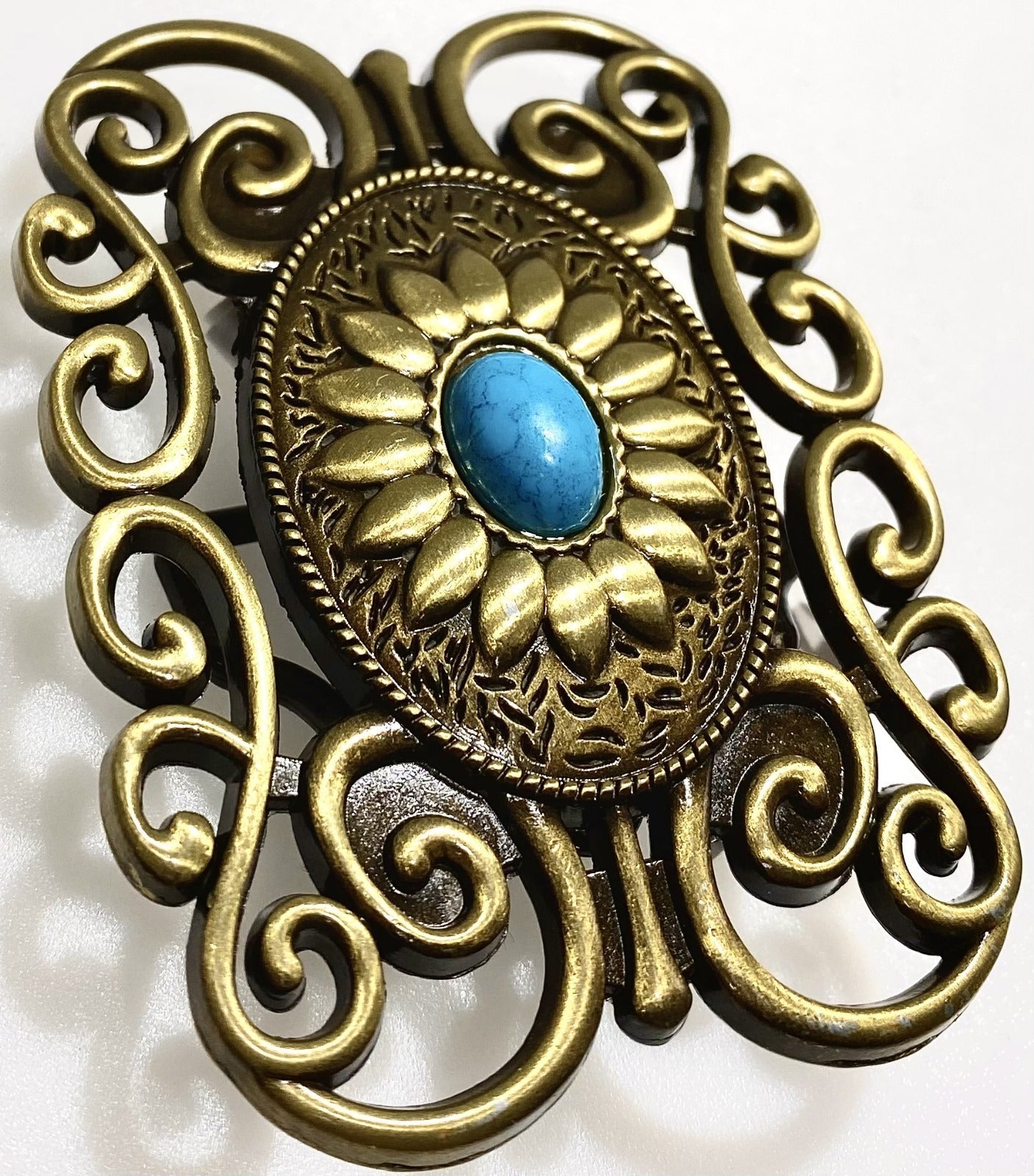 Antique Floral Scroll Buckle
