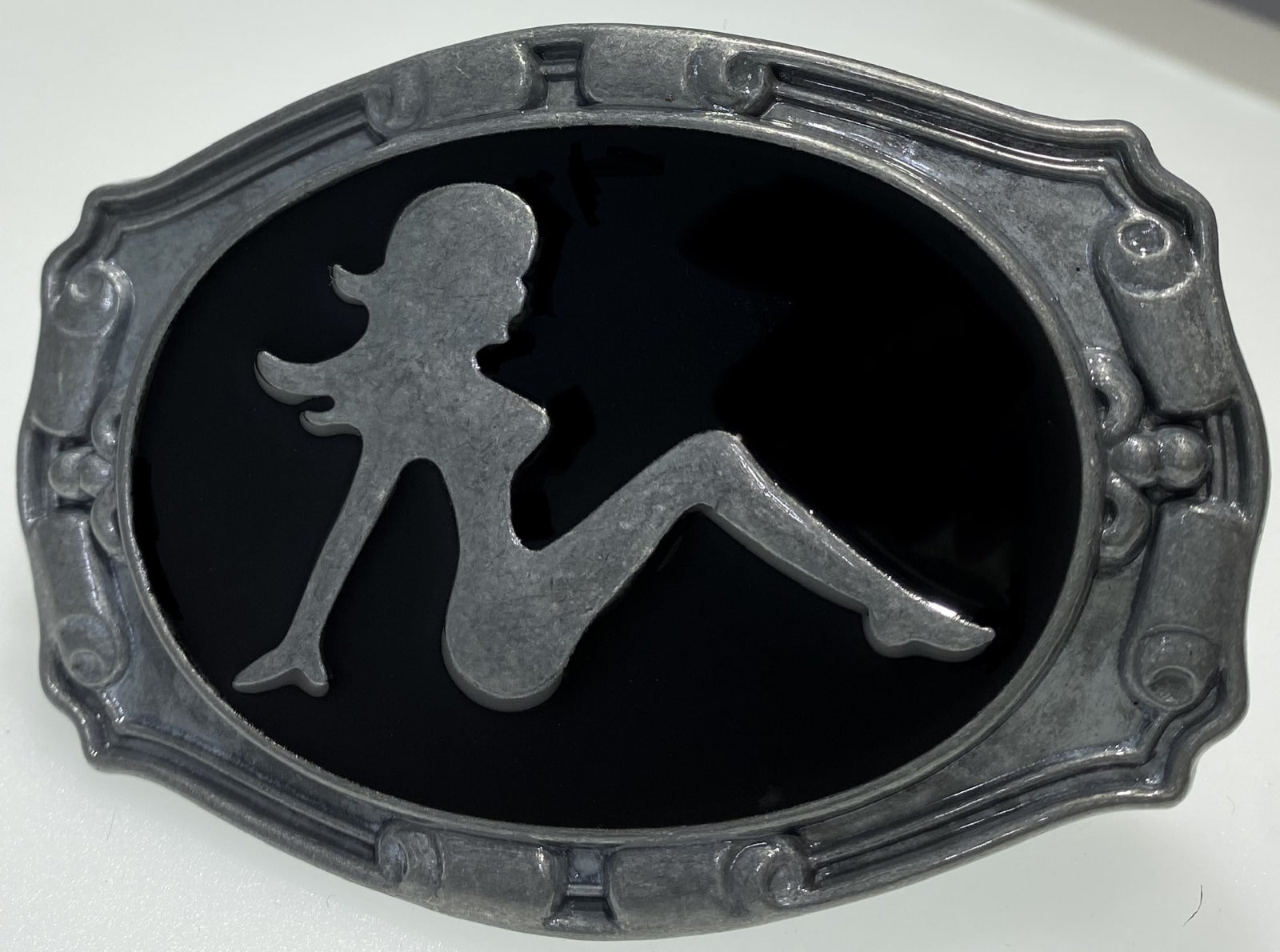 Pinup Girl Silhouette Buckle