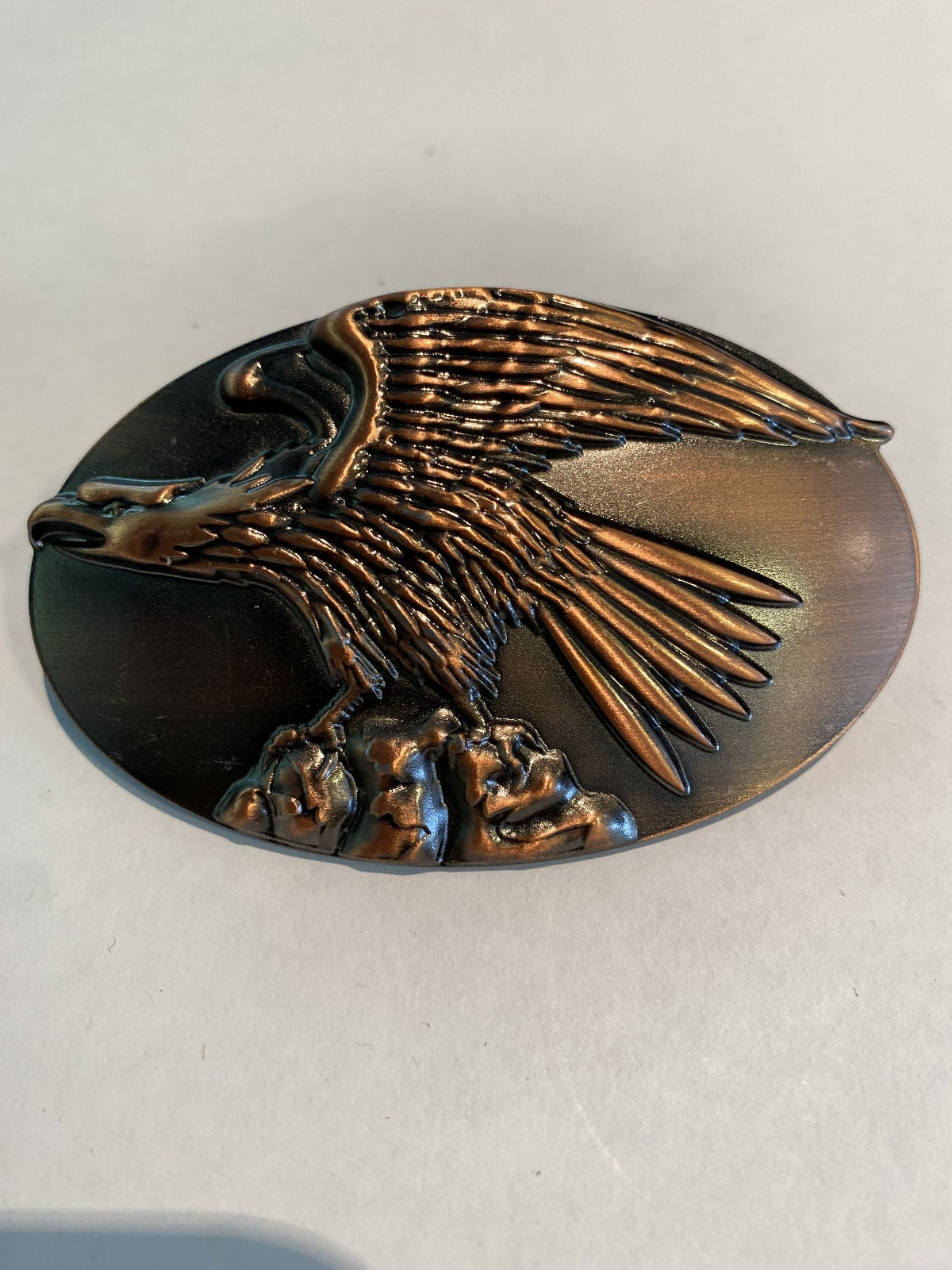 Eagle Bronze Finish Belt Buckle