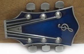 Guitar Headstock Buckle - Blue