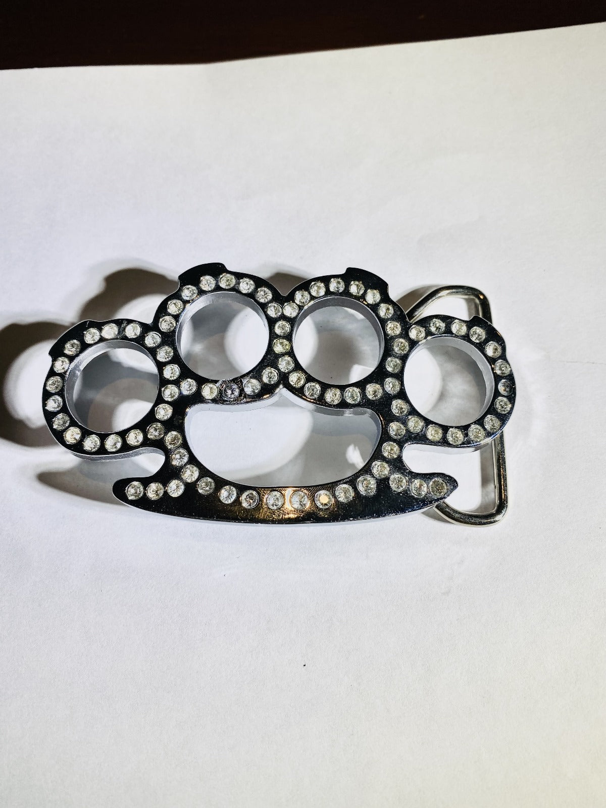 Knuckle Duster Crystal Buckle