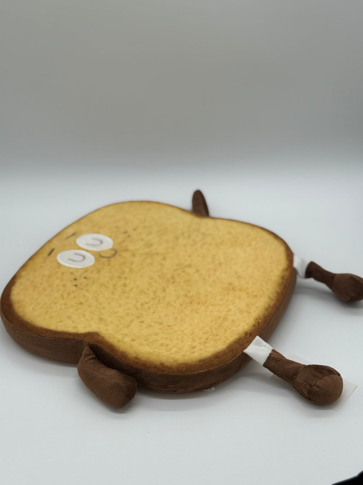 TOAST PILLOW BREAD HAPPY FACE Pillow for Sitting Round Throw 14x1.5