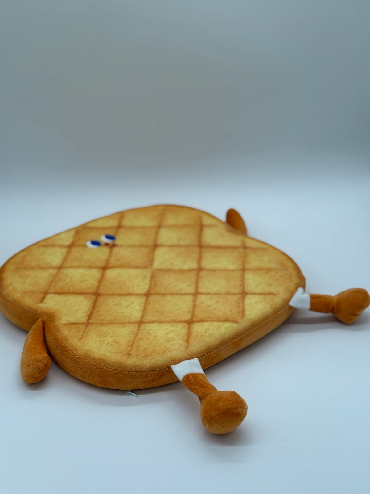 TOAST PILLOW BREAD WITH LINES HAPPY FACE Pillow for Sitting Round Throw 14x1.5