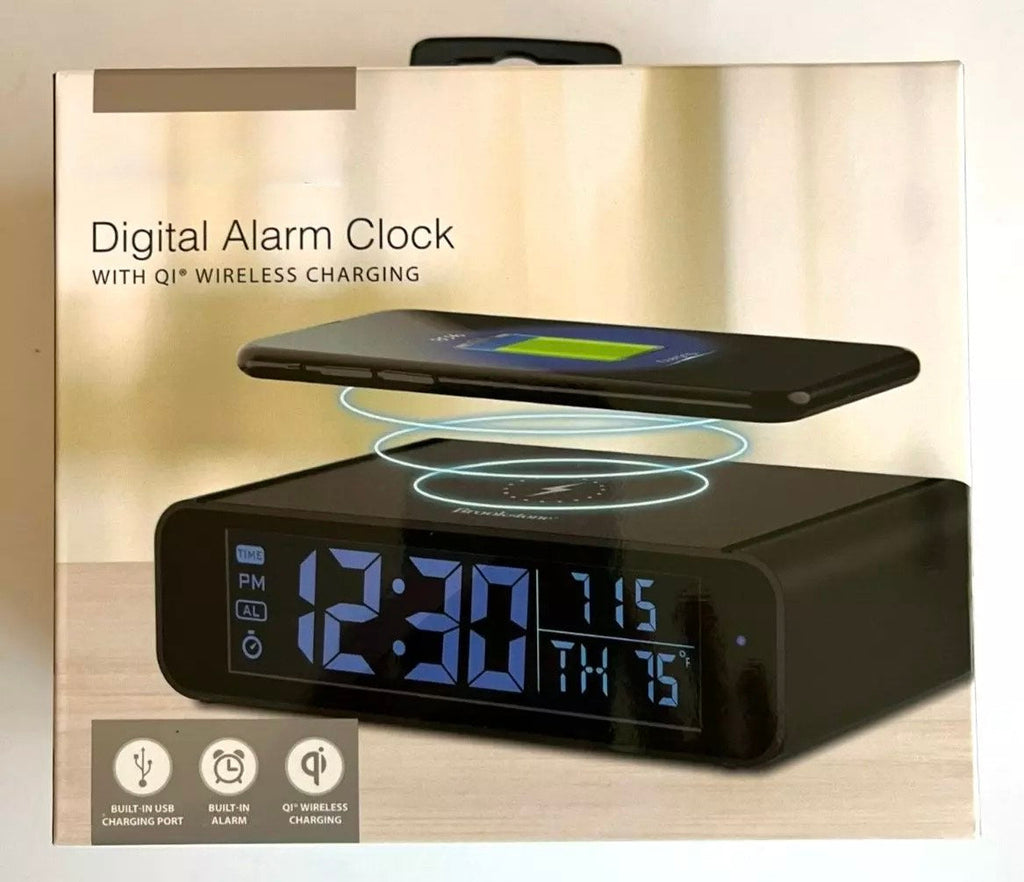 QI WIRELESS CHARGING DIGITAL ALARM CLOCK