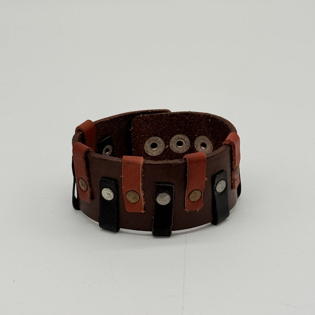 Nomad Link Braided Leather Bracelet