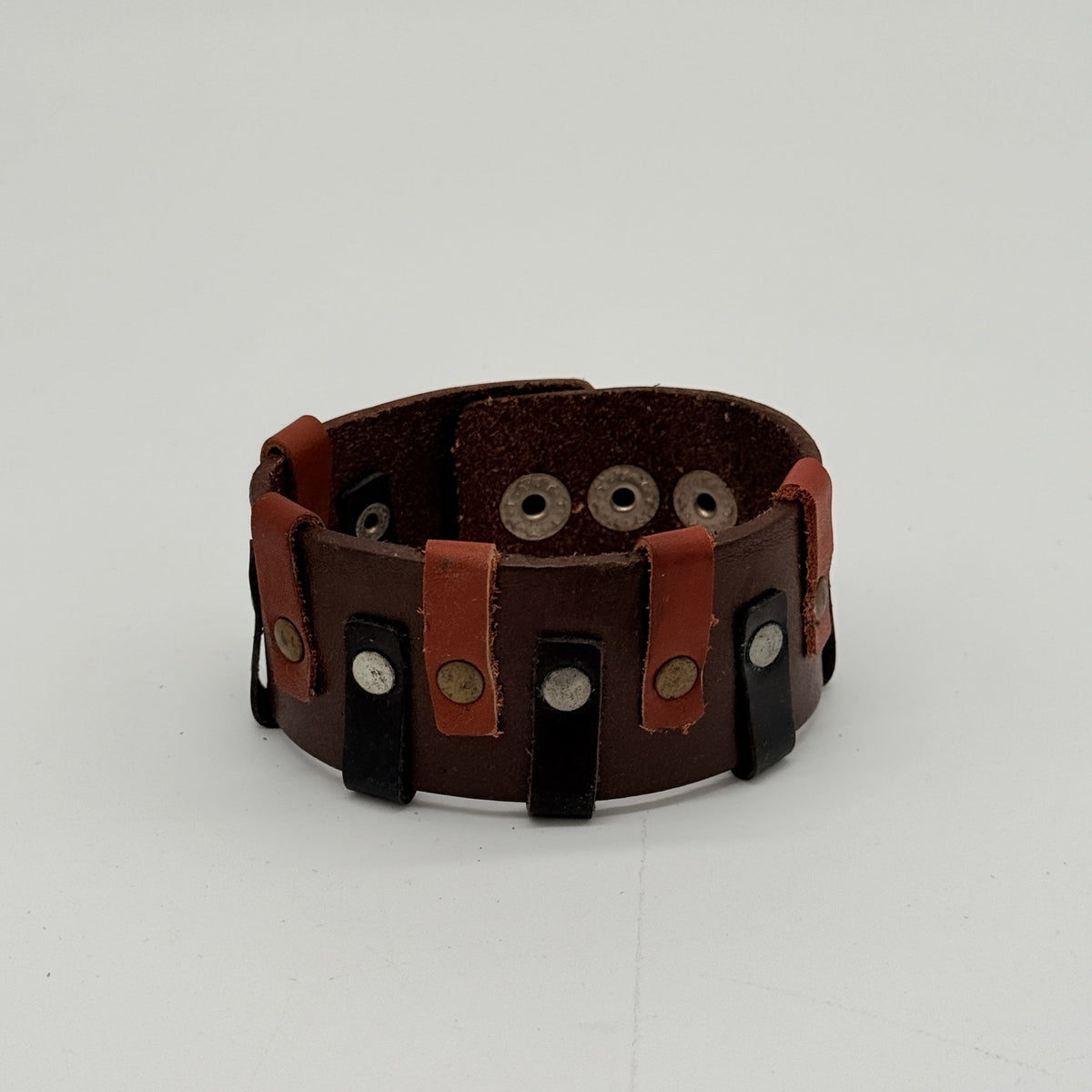 Nomad Link Braided Leather Bracelet