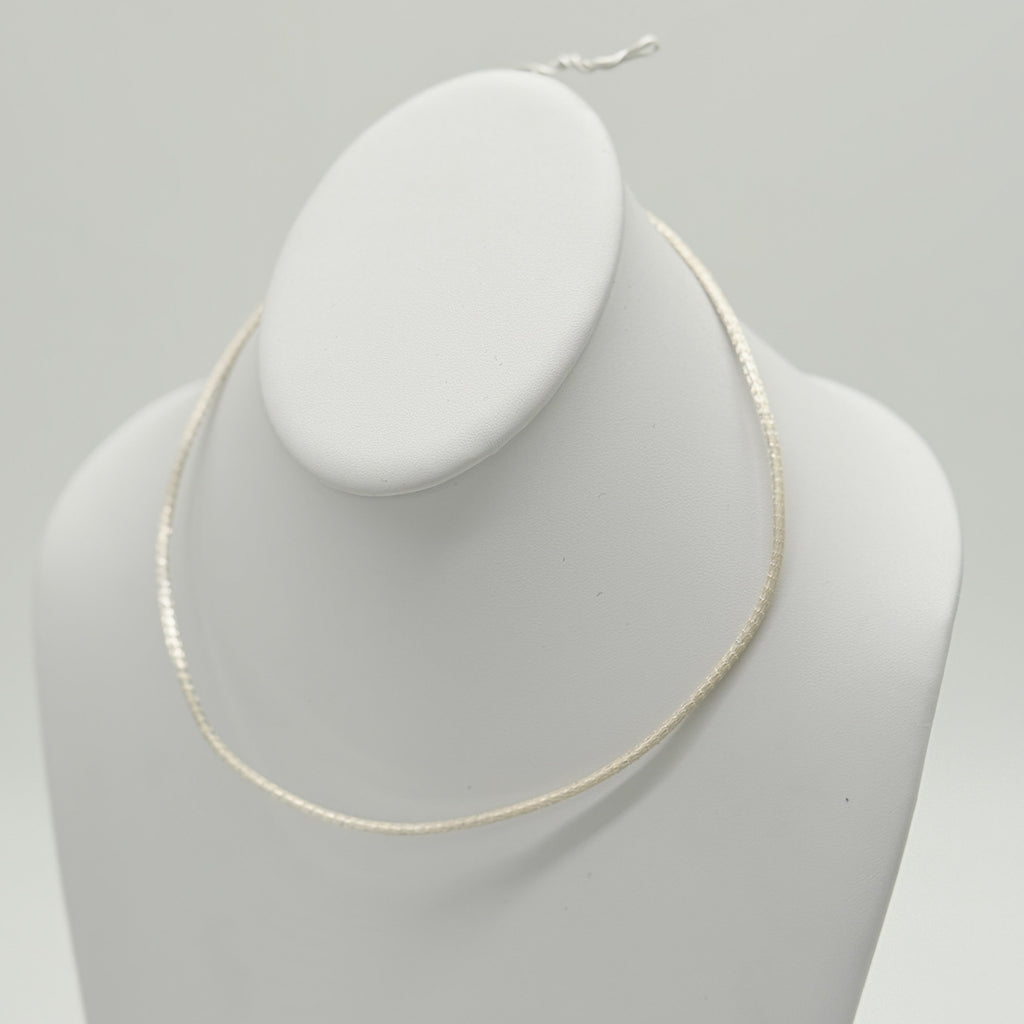 10-Pack Soft Satin Silver Silk Cord Necklace Set - Hammerhead LLC.