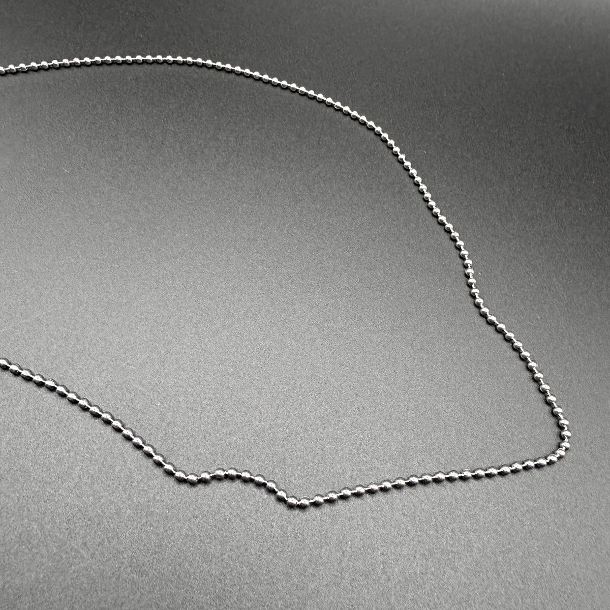 Silver-Tone Ball Chain Necklace