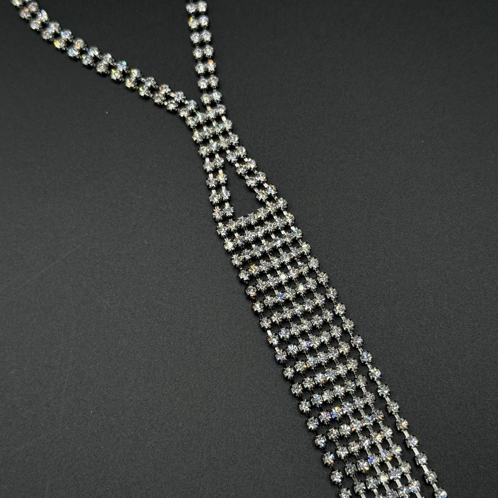 Crystal Tie-Style Lariat Necklace