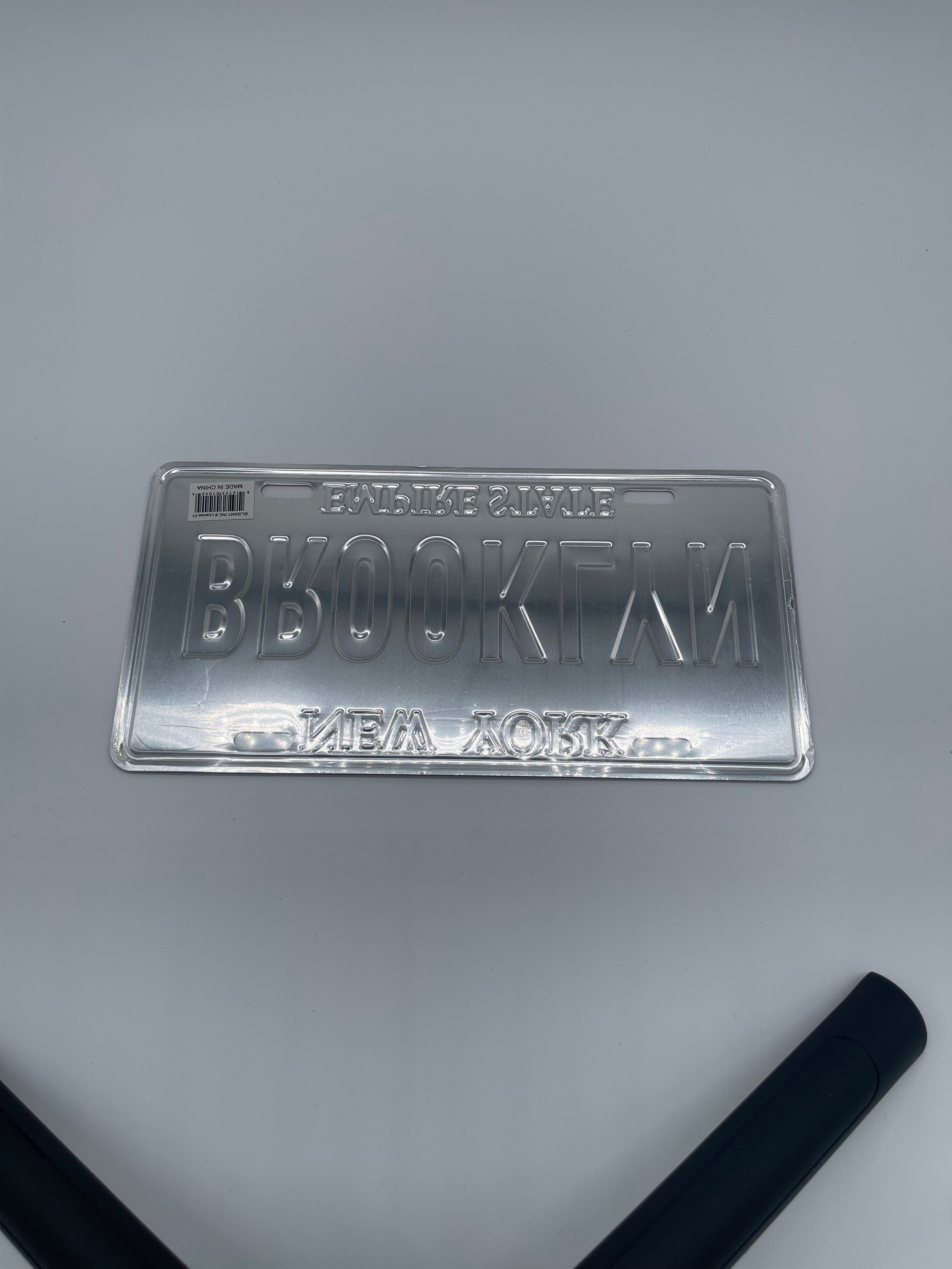 Brooklyn New York City License Plate –White and Blue Souvenir
