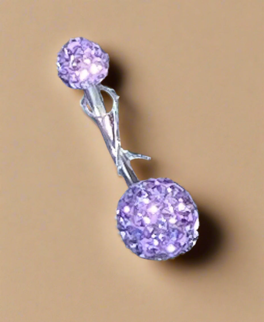 BELLY RING JEWELRY PURPLE
