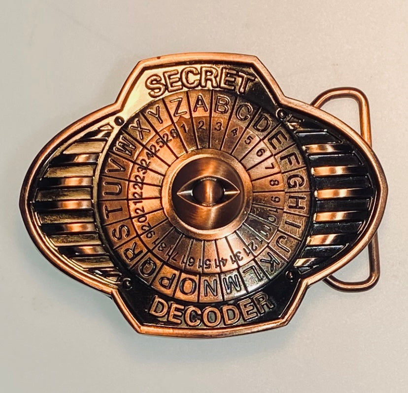 Drum Set Oval Belt Buckle – Hidden Compartment Spy Accessory