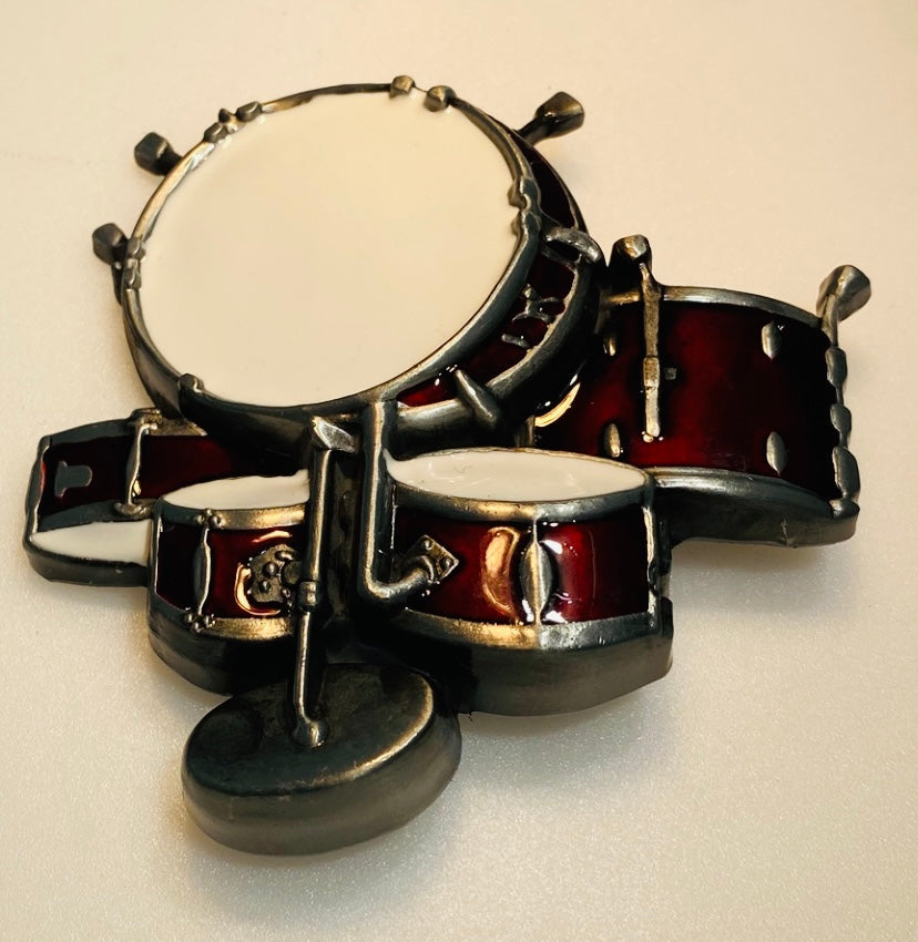 Drum Set Oval Belt Buckle