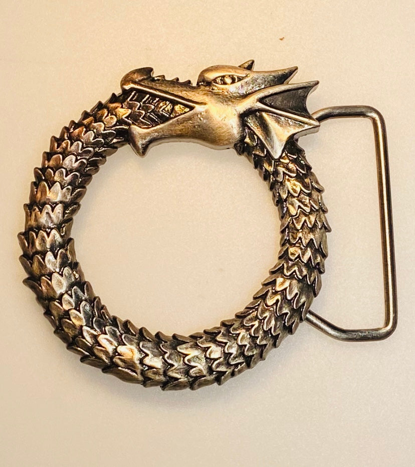 Ouroboros Dragon Belt Buckle