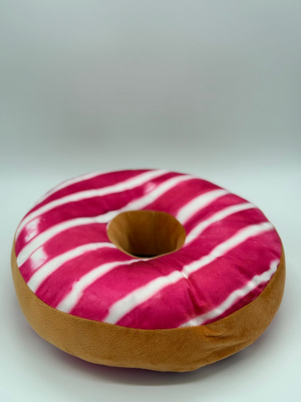 DONUT'S PINK WITH LINES Pillow for Sitting Round Throw 15x4