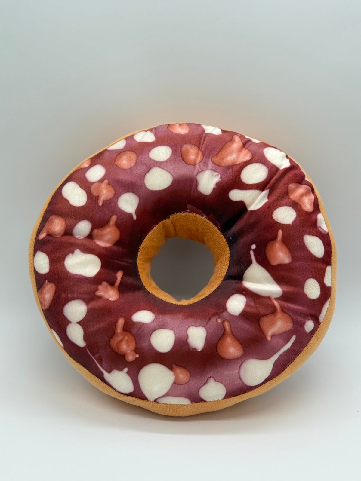DONUT'S CHOCOLATE CHIP Pillow for Sitting Round Throw 15x4