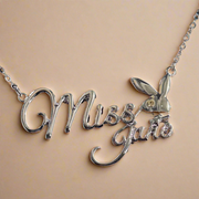 PLAYBOY MISS June w/BIRTH MONTH STONE Necklace jewelry
