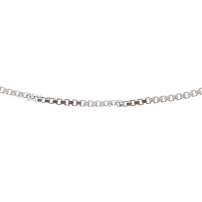 Sterling Silver Box Chain Anklet 9"