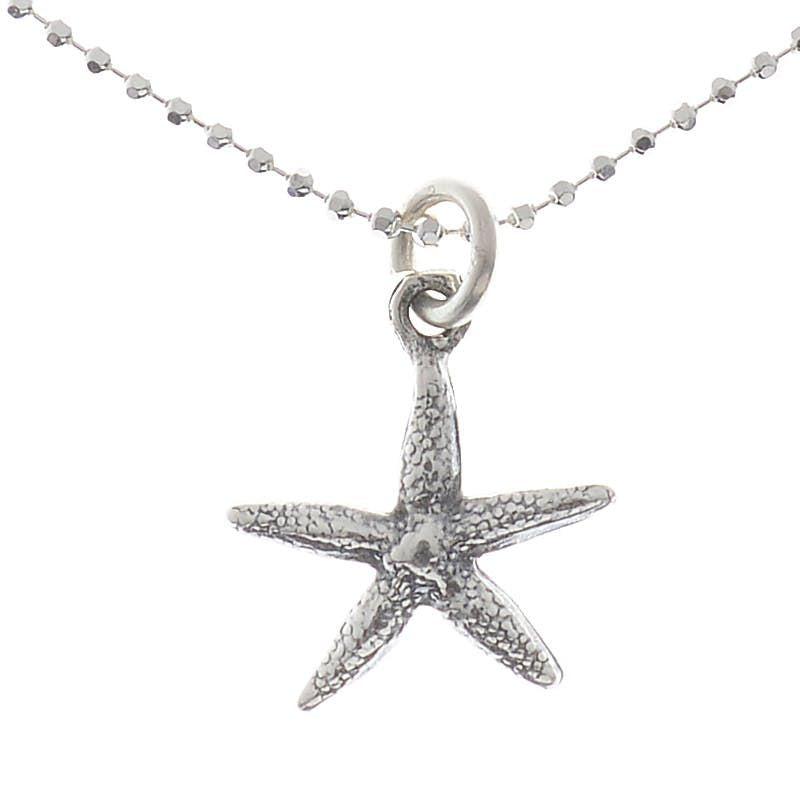 Sterling Silver Starfish Anklet 10"