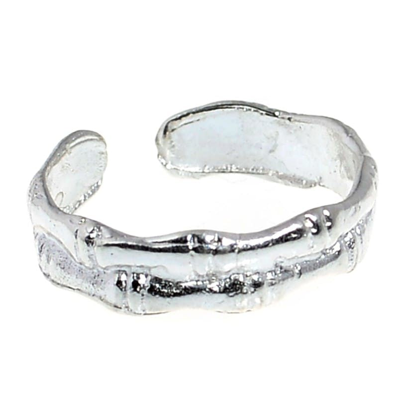 Sterling Silver Bamboo Toe/Midi Ring