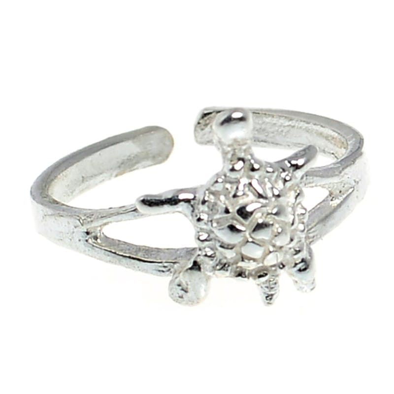 Sterling Silver Turtle Toe/Midi Ring