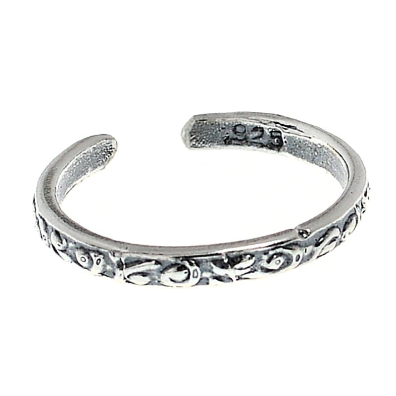 Sterling Silver Antique Toe/Midi Ring