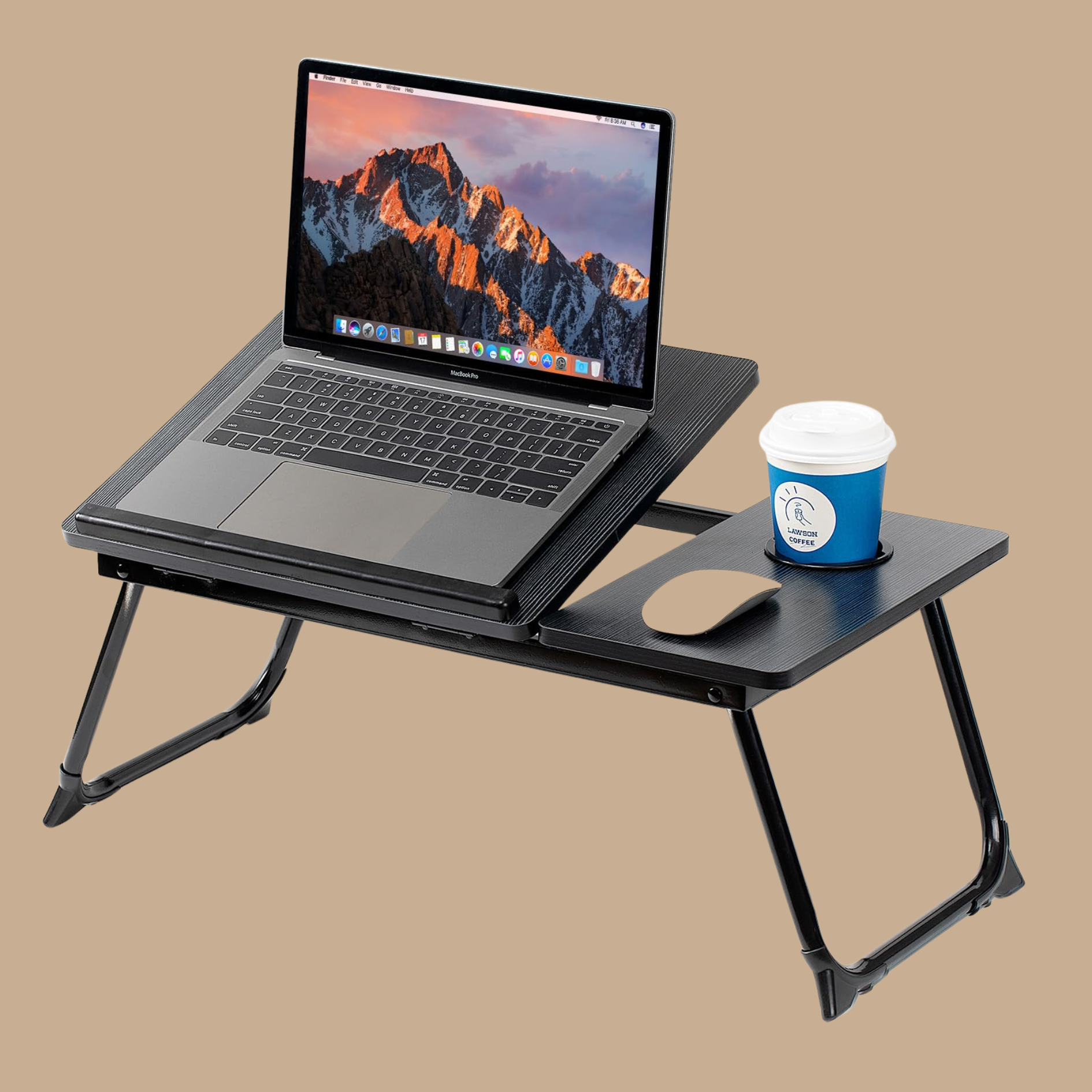 Peakform Adjustable Laptop Table - Black