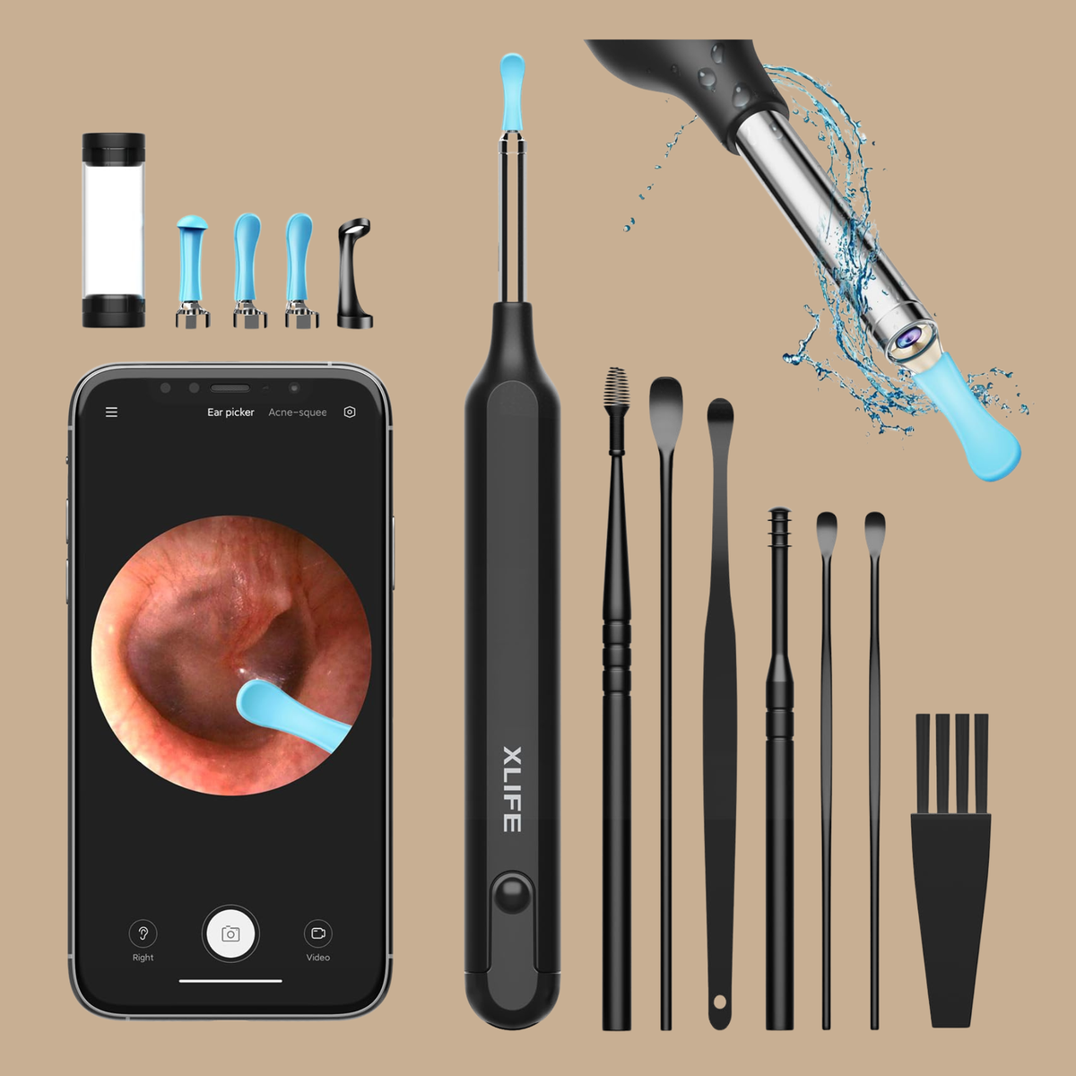 Ear Wax Removal Cleaner with Camera and Light