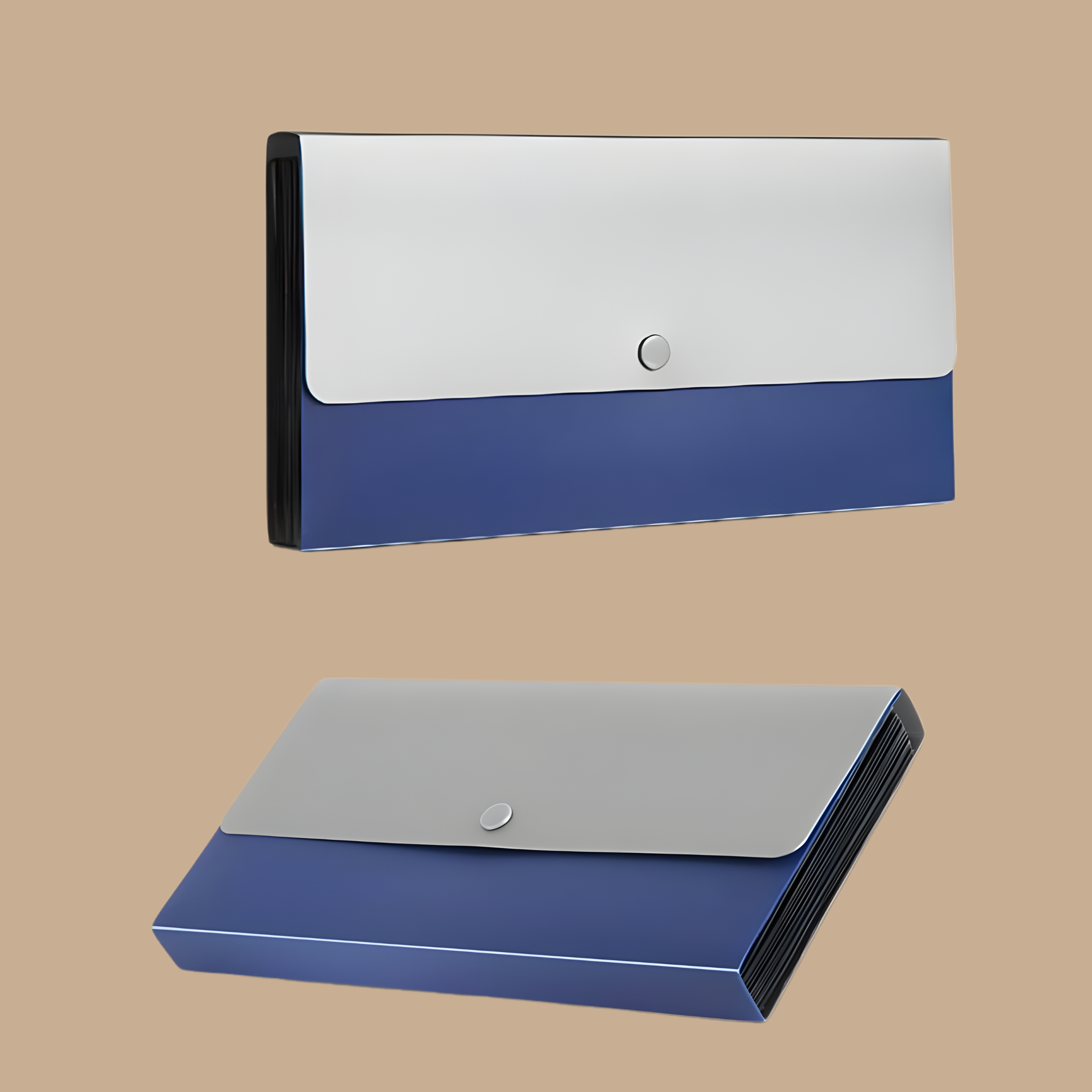 Small Accordion File Organizer A6 - Blue