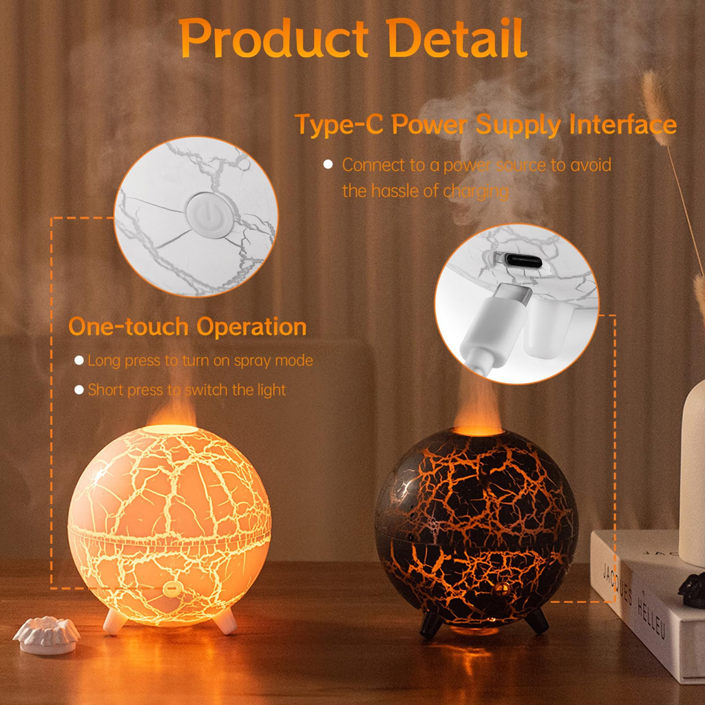 3-in-1 Aromatherapy Humidifier with 7-Color Lights (White) - Hammerhead LLC.