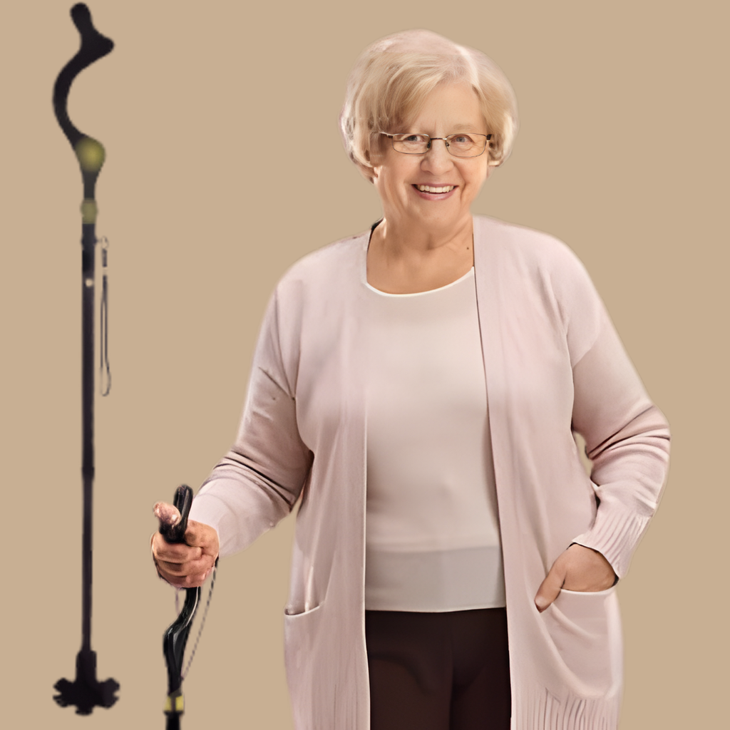 Campbell Posture Cane Folding Walking Cane for Seniors