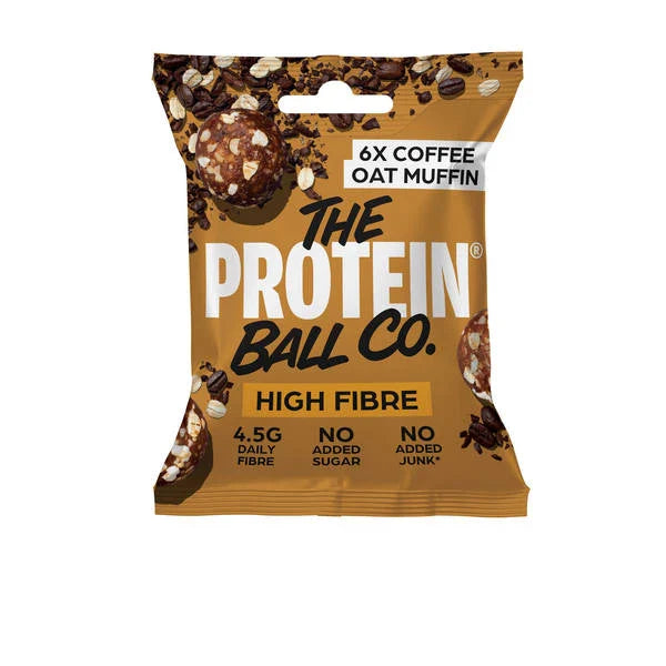 The Protein Ball Co. High Fibre Coffee Oat Muffin Protein Balls – Gluten Free Snack