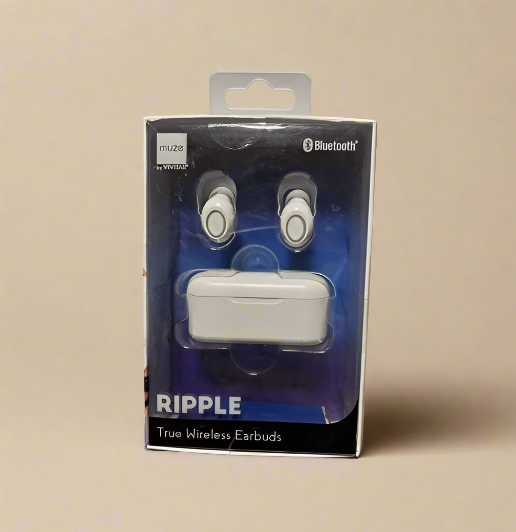 New Ripple True Wireless Bluetooth Earbuds Brand New in Package : White
