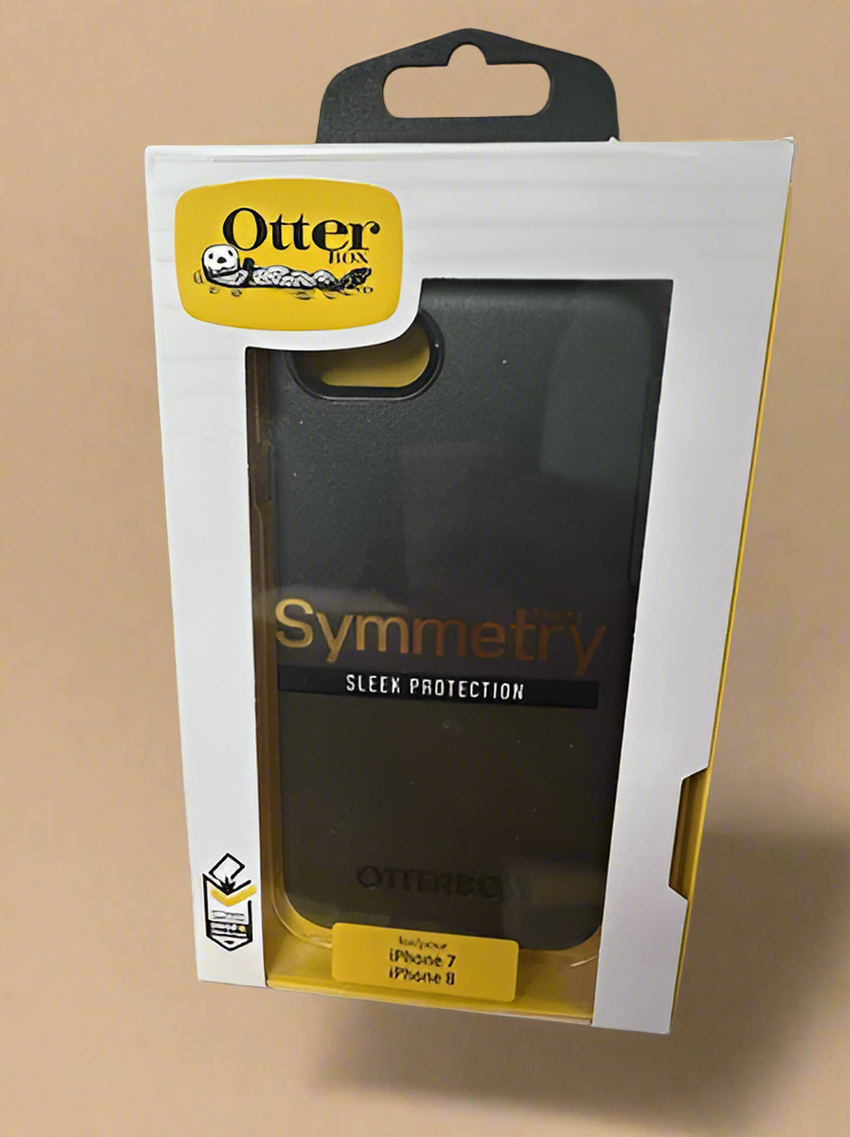 Otter Box Symmetry Series iPhone 7 & 8 Phone Case Black - Brand New
