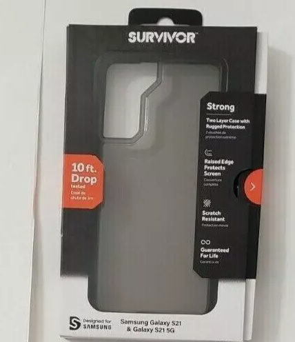 Griffin Survivor Strong Series Case for Samsung Galaxy (S21+) 5G - Smoke Black