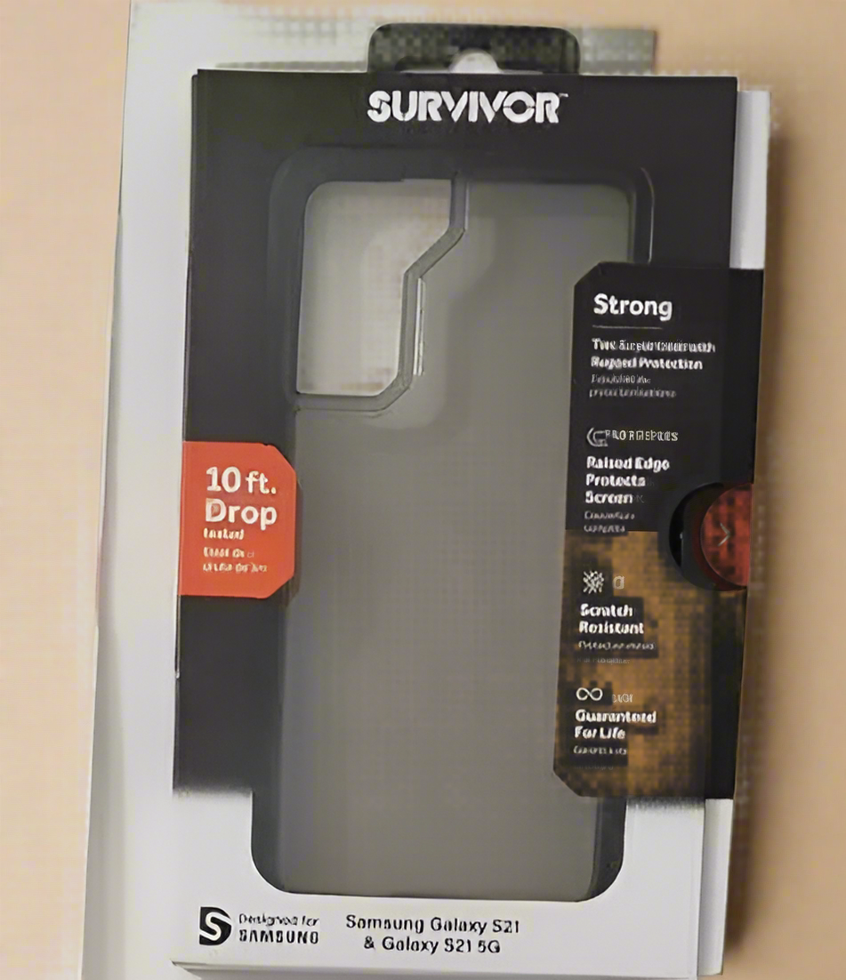 Griffin Survivor Strong Series Case for Samsung Galaxy (S21+) 5G - Smoke Black